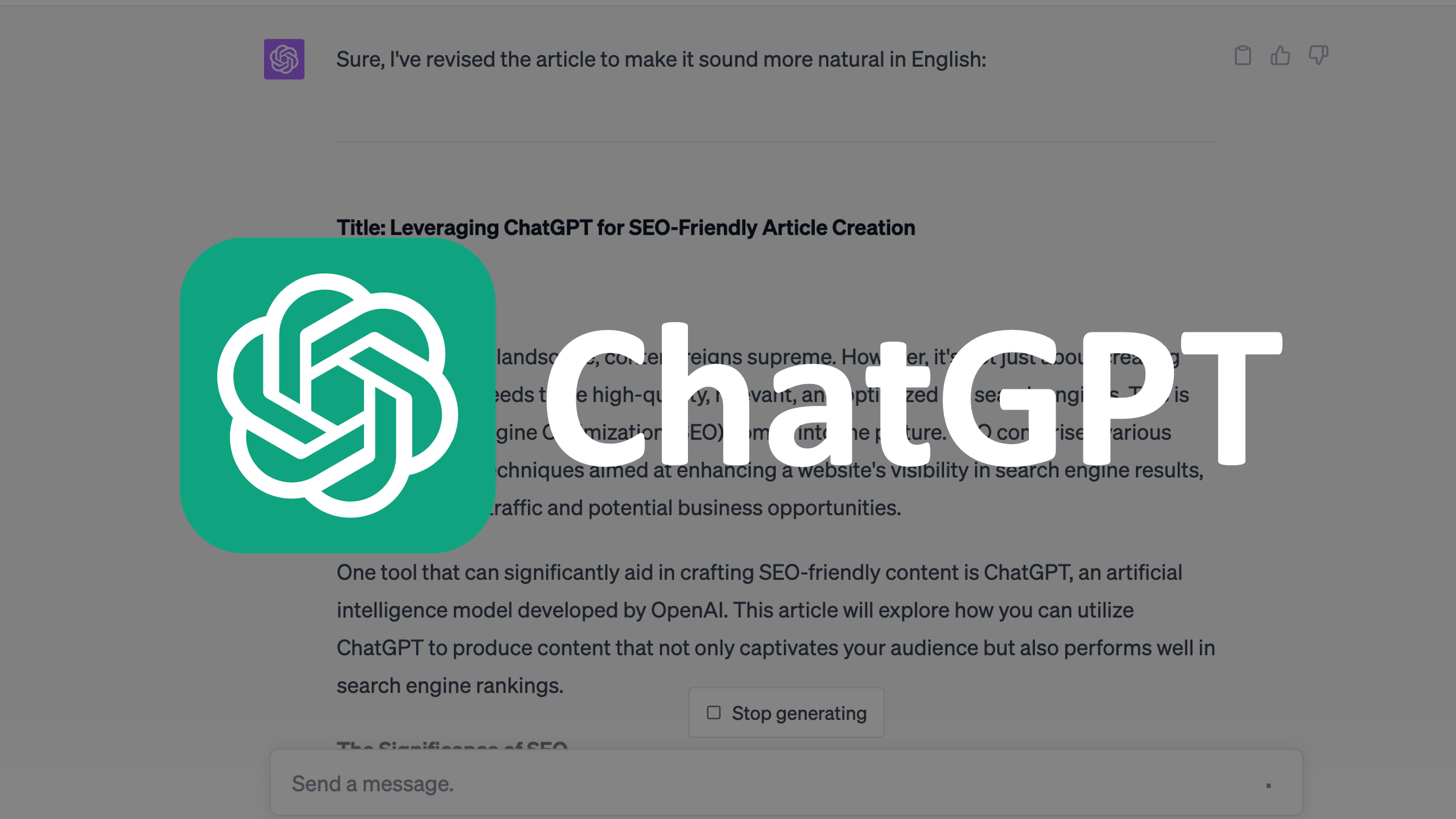 Memanfaatkan ChatGPT untuk Membuat Artikel yang SEO Friendly